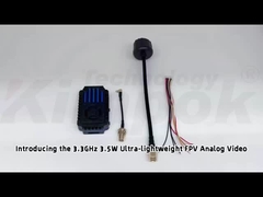 3.3G 3.5W FPV UAV Video Transmitter 3.3Ghz VTX พร้อม IRC 24CH 25mW/2000mW/3500mW โมดูล FPV VTX