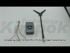 เครื่องส่งสัญญาณวิดีโอ UAV ไร้สาย VTX 1.7Ghz รองรับ IRC Tramp Video Link กำลัง RF 4W VTX