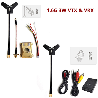 เครื่องส่งวีดีโอแบบแอนาล็อก 3W สําหรับความถี่ 1450MHz-1825MHz 1.6G VTX 16CH