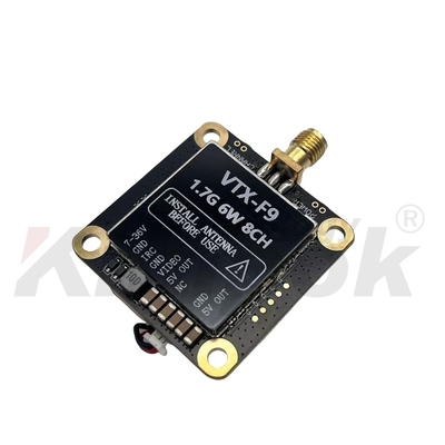 1.7G VTX 1.9G VTX เครื่องส่งสัญญาณวิดีโอไร้สาย 6W ส่งภาพระยะไกล 20 กม.