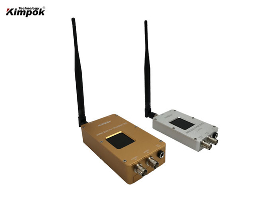 การเฝ้าระวังกล้องวงจรปิดแบบไร้สายเครื่องส่งสัญญาณวิดีโอแบบแอนะล็อก 1.2GHz 5W 8 Channels