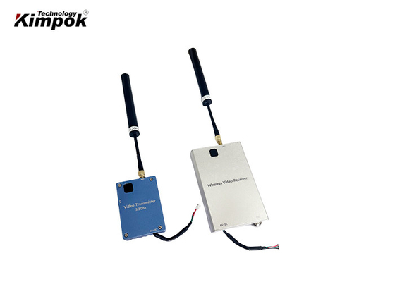 UAV Video Transmitter Receiver Kit 3.3Ghz 8CHs VTX VRX สําหรับการแข่งขัน FPV ระยะไกล