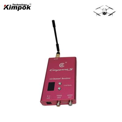 สีแดง 1.2Ghz 8W ดิจิตอล Vtx Fpv ด้วย 8 ช่องทาง