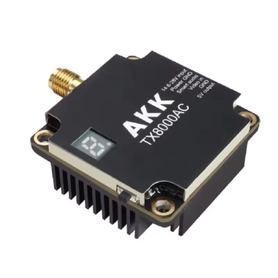 AKK 8W 5.8G การส่งสัญญาณวิดีโอแบบ Ultra 5.8Ghz โดรน Video Transmitter 8W VTX 96CH