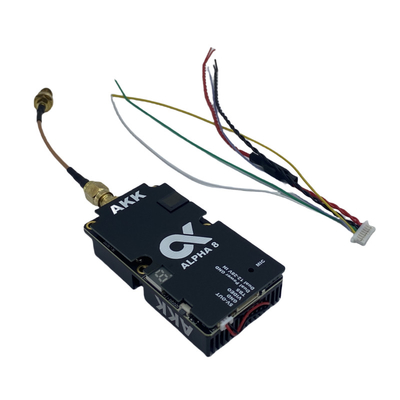 AKK 8W VTX Alpha8 เครื่องส่งวิดีโอไร้สาย 80CH 5.8G 8W 5W 3W 1W การสนับสนุนพลังงานเสียงสมาร์ท