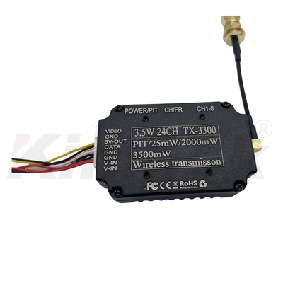 3.3G 3.5W FPV UAV Video Transmitter 3.3Ghz VTX พร้อม IRC 24CH 25mW/2000mW/3500mW โมดูล FPV VTX