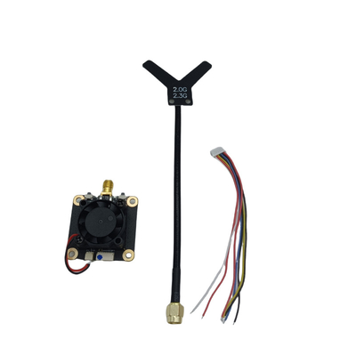 เครื่องส่งสัญญาณวิดีโออนาล็อกโดรน 2.2G 1.6W 2.2Ghz FPV VTX การส่งสัญญาณวิดีโอระยะไกล