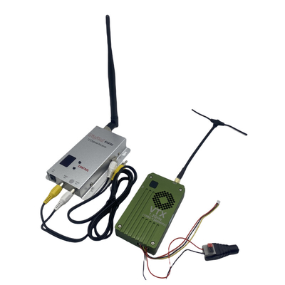 เครื่องส่งสัญญาณและรับสัญญาณวิดีโอโดรน 1.2GHz 8W 1.2G FPV VTX VRX ส่งสัญญาณระยะไกล
