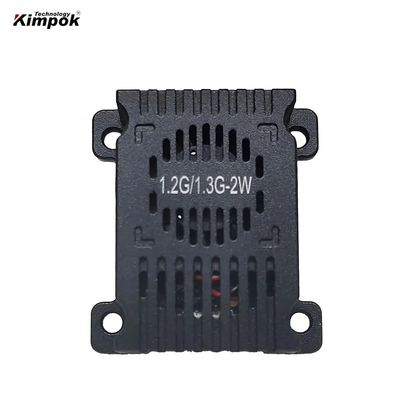 เครื่องส่งสัญญาณวิดีโอ FPV 1.2G 2W เครื่องส่งสัญญาณภาพโดรน 1.2Ghz VTX พร้อมแหล่งจ่ายไฟ DC 12V
