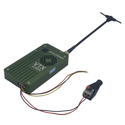 30~40km FPV Drone Video Transmitter 2.4Ghz เครื่องเชื่อมต่อวีดีโอไร้สาย 10W 8CH อุปกรณ์เสริม Drone