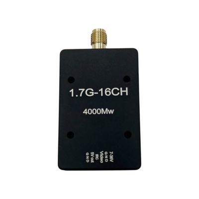 เครื่องส่งสัญญาณวิดีโออนาล็อก FPV 1.7Ghz 4W พร้อม VTX ไร้สายระยะไกลสำหรับ UAV Video TX