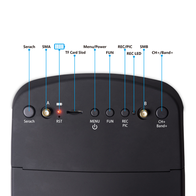 แว่นตา FPV 5.8G 40CH ขนาด 5 นิ้ว พลาสติก DVR แว่นตาวิดีโอ อุปกรณ์เสริมโดรนระดับมืออาชีพ