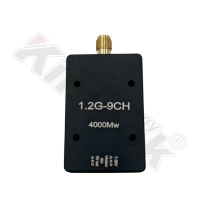 1.2Ghz 4W UAV Video Transmitter FM การปรับปรุง 9 ช่องทาง VTX การถ่ายทอดไร้สายที่มั่นคง