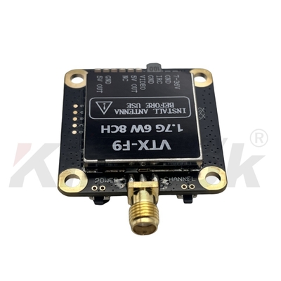 1.7G VTX 1.9G VTX เครื่องส่งสัญญาณวิดีโอไร้สาย 6W ส่งภาพระยะไกล 20 กม.