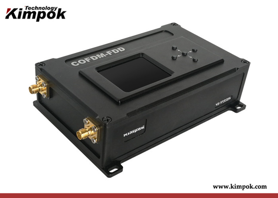 เครื่องส่งสัญญาณวิดีโอ UAV COFDM แบบไร้สายพร้อม Latency ที่ต่ำกว่า 2W 50km ระยะการส่ง