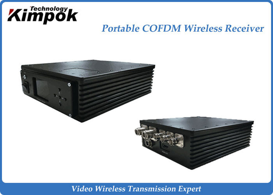 เครื่องรับสัญญาณ AV ไร้สาย 300-800MHz, เครื่องรับสัญญาณวิดีโอขนาดเล็ก COFDM DC12V AC220V