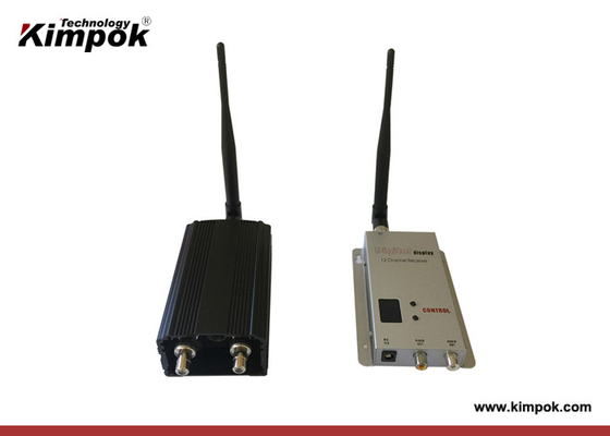 900Mhz / 1.2Ghz 2000mW เครื่องรับสัญญาณวีดีโอแบบ Drone FPV แบบไร้สาย พร้อมช่องไฟ DC 12V 8 ช่อง